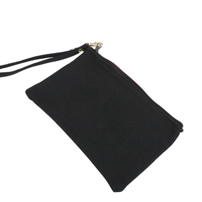 Cotton Wristlet Bag - Navy